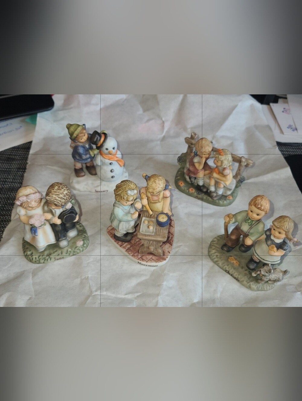 5 Piece Hummel Figuerines